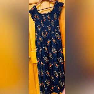 Women’s “2love” Floral Smocked Maxi Dress